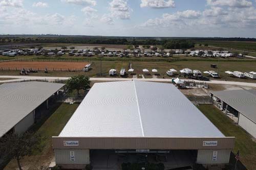 Flat commercial roof