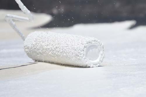 Roof coating paint roller