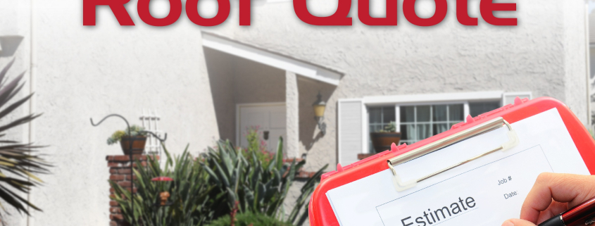 "What to look for in a roof quote"