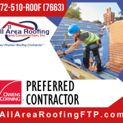 "all area roofing owens corning preferred contractor"